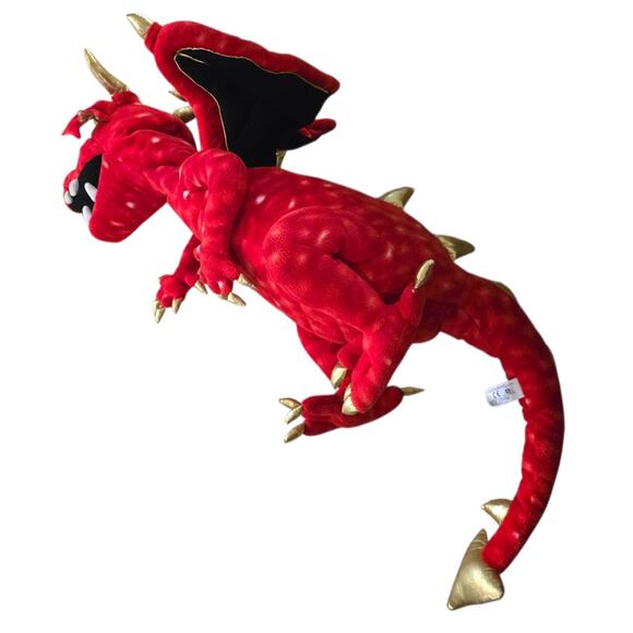 Puppet Company Red Gold Dragon Jumbo Dragon Plush - Picture 5 of 14